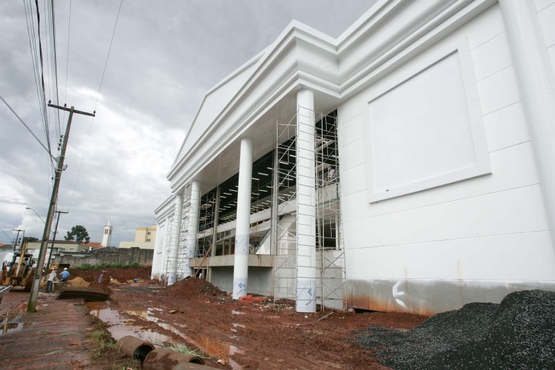 Obras da Havan de Ponta Grossa no fim de fevereiro: loja empregará 200 pessoas | Josué Teixeira/ Gazeta do Povo