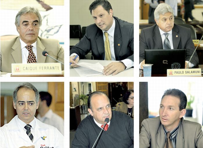 Em sentido horário:Ferrante: prioridade à comunidade; Borghetti: mais eficiência; Salamuni: credibilidade política e pessoal; Galdino: ferramentas de participação; João do Suco: apoio da maior bancada; Moreira: candidatura independente | Daniel Castellano/ Gazeta do Povo; Irene Rokio/ Gazeta do Povo; Daniel Castellano/ Gazeta do Povo; F