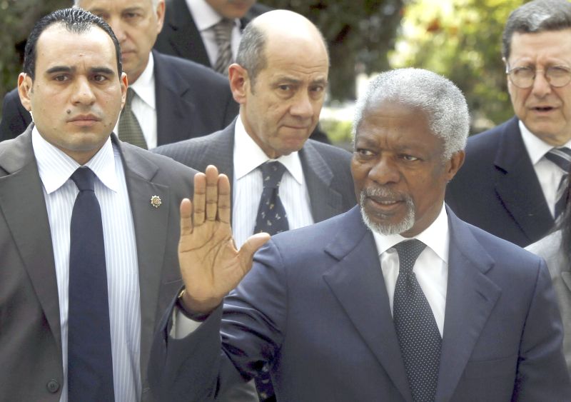 O enviado da ONU à Síria, Kofi Annan, defende a não intervenção militar | Amr Abdallah Dalsh/Reuters