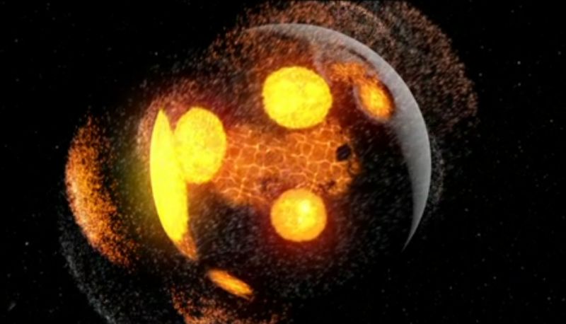 As imagens revelam como o impacto dos asteroides modificam a superfície lunar, até ela ficar bastante deformada | Reprodução/Nasa