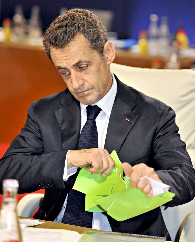 O presidente Nicolas Sarkozy, que está atrás nas pesquisas eleitoriais | Eric Feferberg