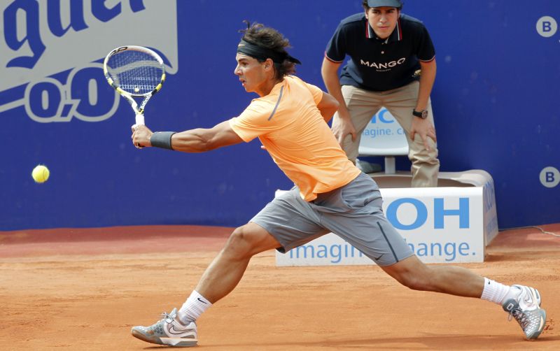Rafael Nadal não teve dificuldades para vencer na estreia do Torneio de Barcelona | Reuters