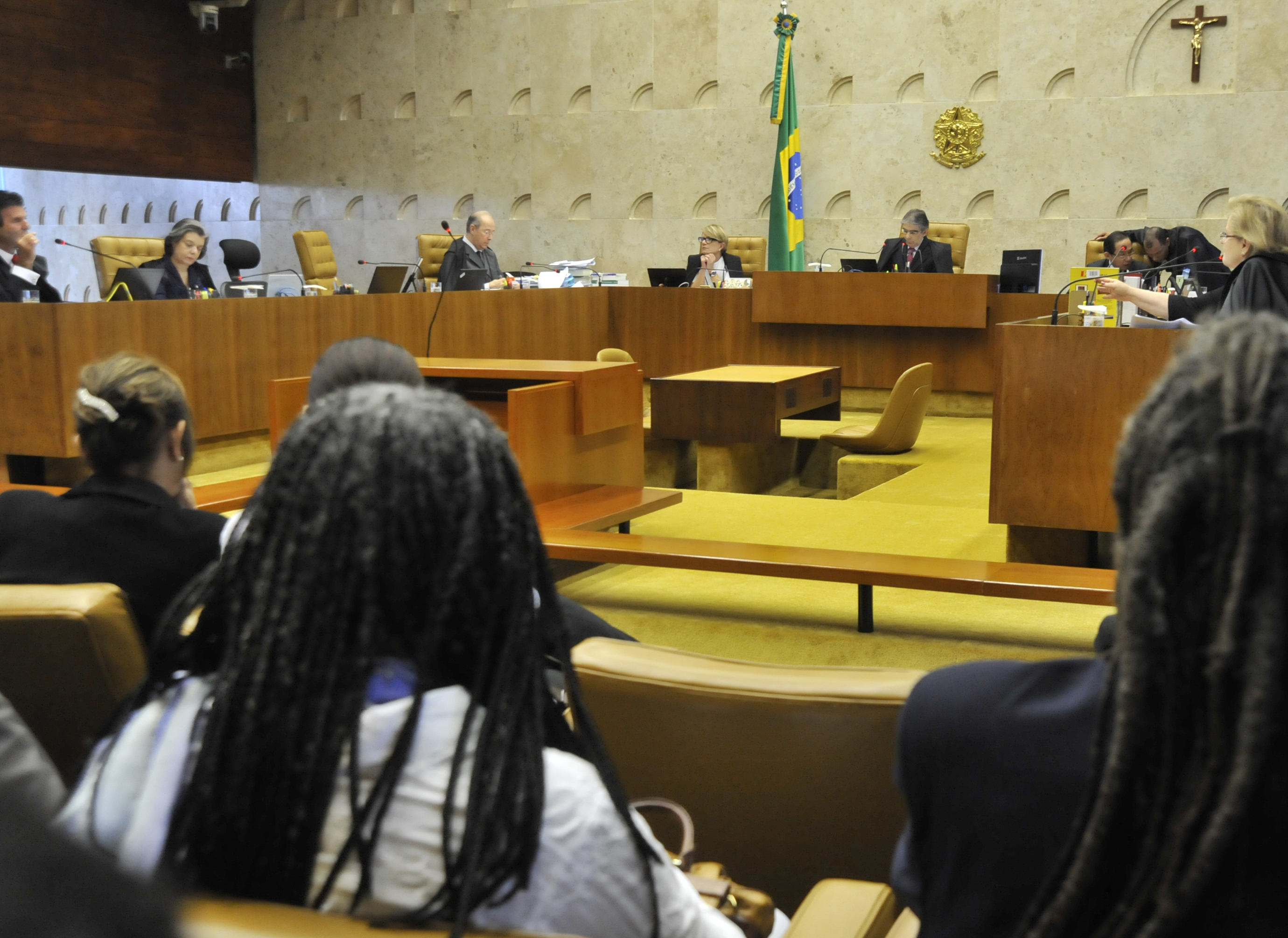 Sessão desta quinta-feira (26) do STF, que julga a constitucionalidade das cotas raciais | José Cruz/ Agência Brasil