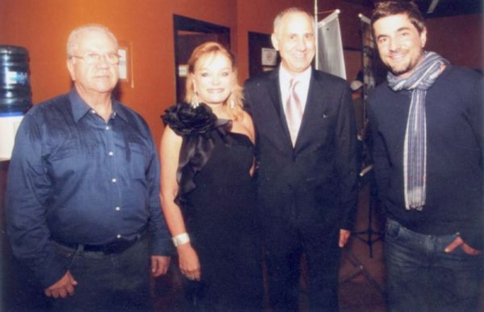 No V Festival de Cinema da Lapa, realizado no Cine Teatro Imperial, o ex-ministro Luiz Carlos Borges da Silveira, Maria Inês Borges da Silveira, o secretário de Estado da Cultura, Paulino Viapiana, e o ator e jurado Rodrigo Veronese | Ricardo Garcia