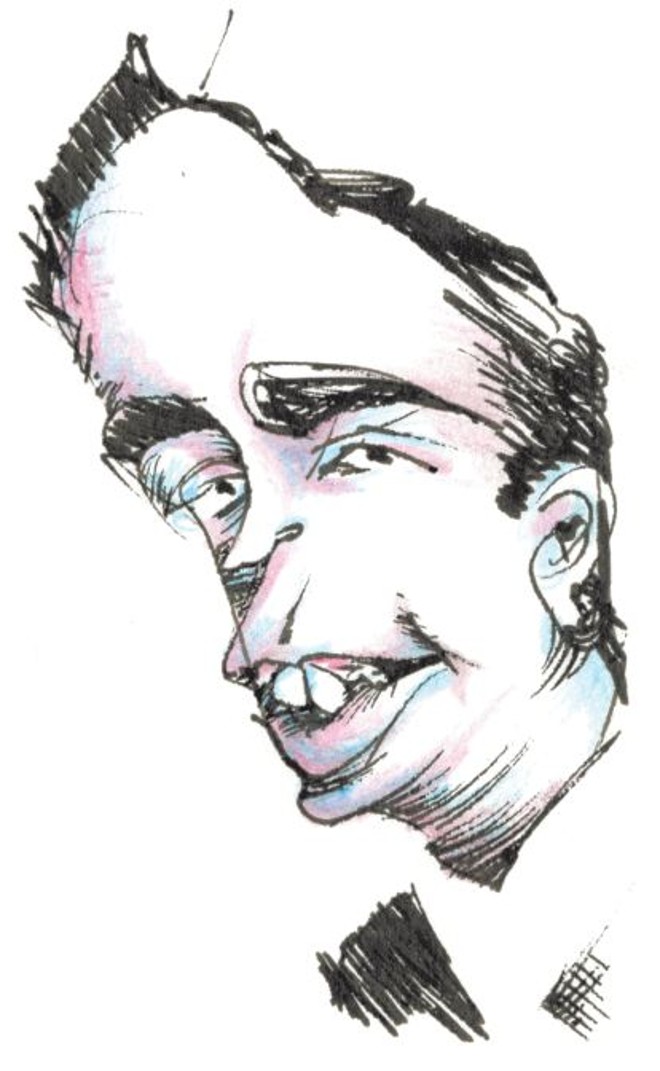 Os únicos retratos de Thomas Pynchon foram divulgados pela Marinha e as Forças Armadas. Dentes proeminentes marcavam o rosto do escritor |