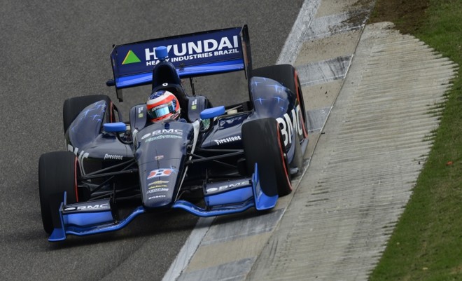 Barrichello foi o oitavo colocado em sua segunda prova na Indy |