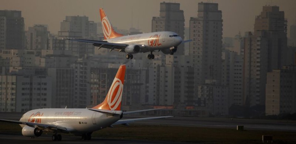 Aviões da Gol em Congonhas: companhias aéreas solicitaram 119 autorizações de pouso e decolagem para sábados e domingos. | Nacho Doce/Reuters