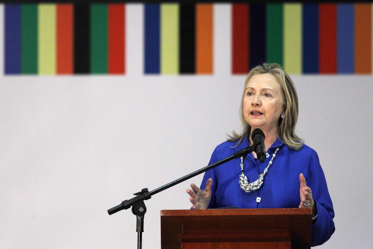 Hillary está no Brasil participando de um evento que discute transparência de informações governamentais | REUTERS/Ueslei Marcelino