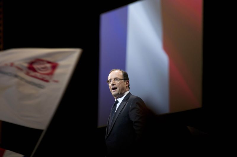 Candidato à Presidência da França François Hollande: vagamente contra austeridade fiscal | Fred Dufour/AFP