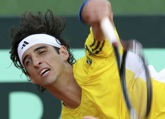 Bellucci venceu partida contra Giroldo e garantiu avanço da equipe brasileira | Paulo Whitaker/Reuters