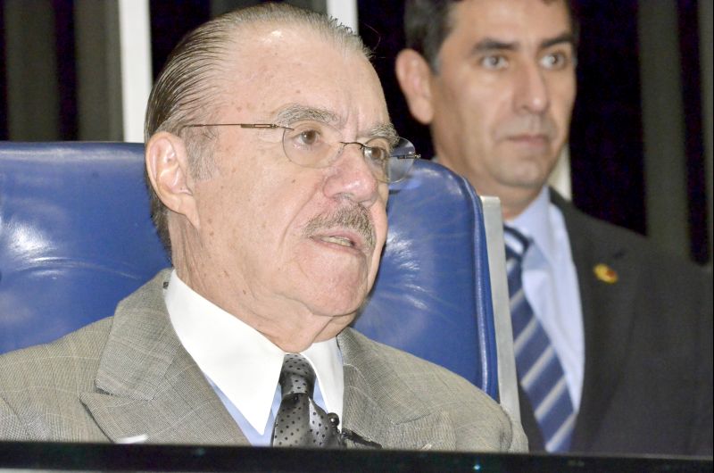 Sarney: senador correu sério risco de infarto, de acordo com os médicos, mas passa bem | Waldemir Barreto/ Agência Senado