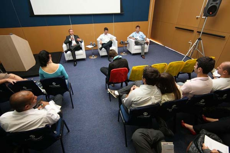 Painel promovido pela Gazeta do Povo na ExpoMoney debateu a situação do mercado imobiliário. | Ivonaldo Alexandre/Gazeta do Povo