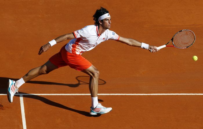O brasileiro Thomaz Bellucci voltou a subir no ranking da ATP após chegar às oitavas de final no saibro de Mônaco | Eric Gaillard/Reuters