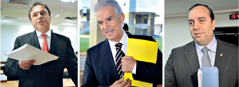 O senador Alvaro Dias (PSDB) e os deputados Rubens Bueno (PPS) e Fernando Francischini (PSDB) descartaram a possibilidade de convocar o governador Beto Richa (PSDB) | Alvaro Antônio Cruz/ABr, Valter Campanato/ABr e Renato Araújo/ABr