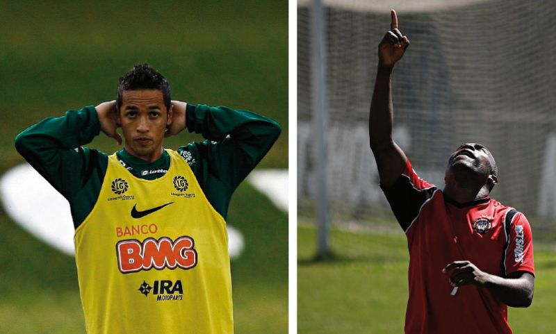 Rafinha e Guerrón promovem o duelo mais aguardado do clássico | Hugo Harada/ Gazeta do Povo e Jonathan Campos/ Gazeta do Povo