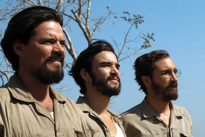 Os atores Felipe Camargo, Caio Blat e João Miguel viveram uma imersão cultural durante as filmagens do longa-metragem Xingu | Beatriz Lefèvre/Divulgação