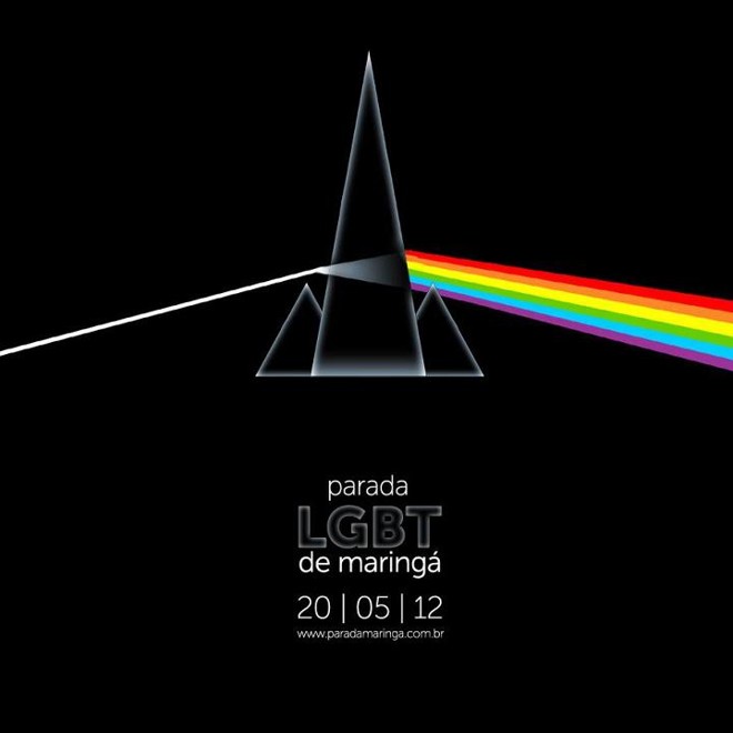 Segunda versão do cartaz é mais parecida a CD do Pink Floyd |