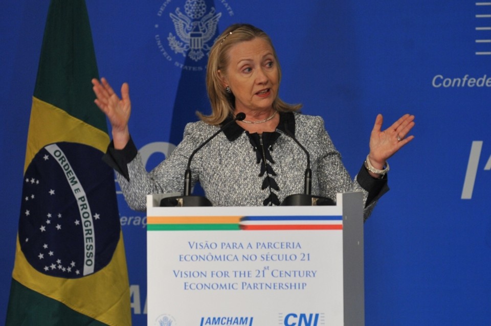 Secretária de Estado dos Estados Unidos, Hillary Clinton, participou do seminário Visão para a Parceria Econômica no Século 21. | Antônio Cruz/ABr