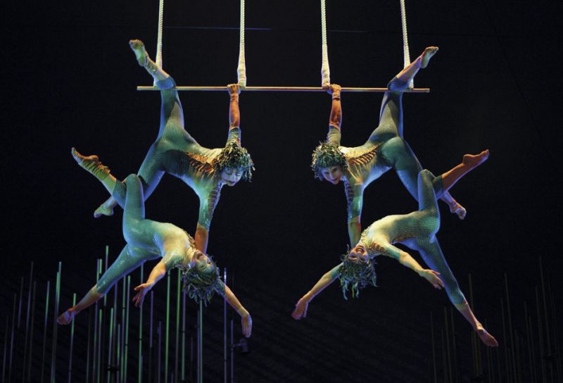 Trapezistas do Cirque du Soleil | Belinda Pratten/Divulgação