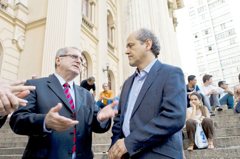 Paulo Bernardo (PT) e Gustavo Fruet (PDT): uma aliança inusitada. | Antonio Costa/Gazeta do Povo