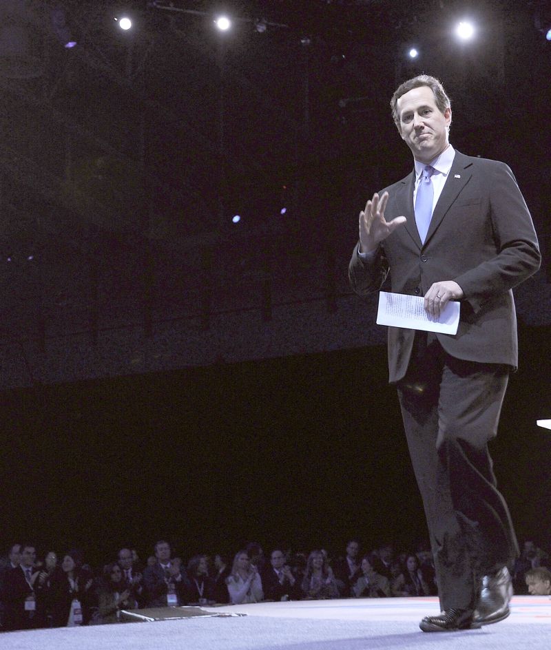 Santorum enfrentava queda nas pesquisas e problema familiar | Karen Bleier/AFP