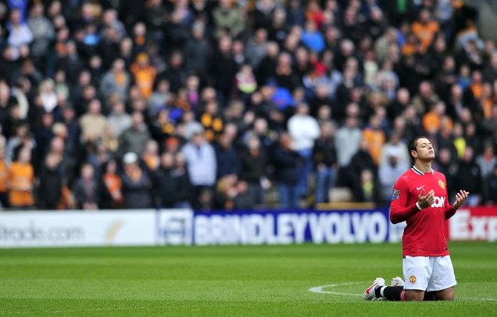 Manchester United fechou acordo com a Federação Mexicana para não liberar Javier "Chicarito" Hernández para os Jogos Olimpícos | AFP