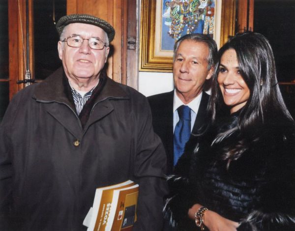 Aroldo Murah Haygert com o elegante dentista Bento Garcia Jr. e a bela Mariana Garcia, sua filha | Fotos de Felipe e Gabriel Rosa