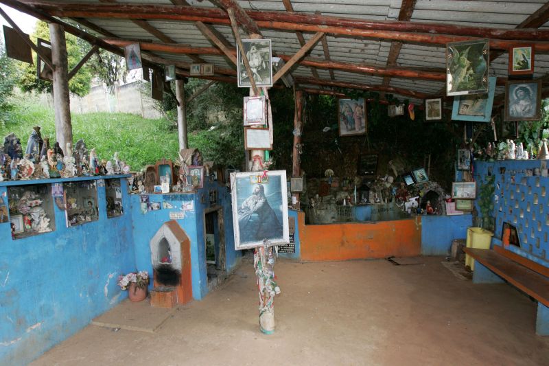 O Olho Dágua São João Maria, onde o santo popular teria sido visto pela primeira vez em Ponta Grossa | Josué Teixeira/ Gazeta do Povo