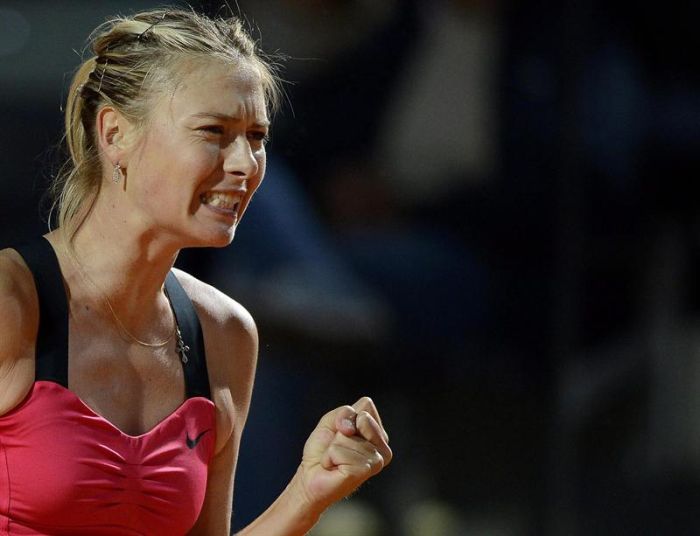 Sharapova comemora vitória sobre Ivanic em Roma | EFE
