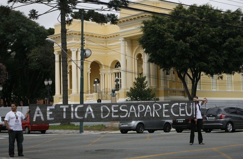 A manifestação foi antecipada por conta de um episódio envolvendo o vereador Francisco Garcez e o Conselho de Ética da Câmara | Jonathan Campos / Gazeta do Povo
