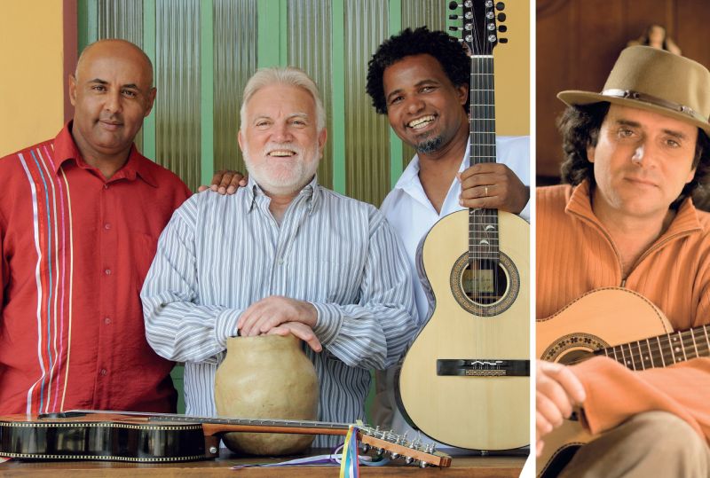Wilson Dias, João Evangelista Rodrigues e Pereira da Viola: relação com o sertão de Guimarães Rosa e atualização da música caipira com referências modernas // Almir Sater: influenciado por modas e ponteios de viola, o cantor e compositor emociona com letras e melodias que falam ao inconsciente | Gustavo Guimarães/Divulgação e Divulgação