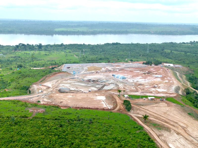 Imagem das obras na usina: consórcio alega causar o menor impacto possível | Norte Energia/ Divulgação