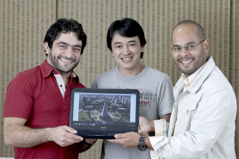 Mauricio Ribeiro, Márcio Ono e Marcio Giovane: forasteiros | Ivonaldo Alexandre/Gazeta do Povo