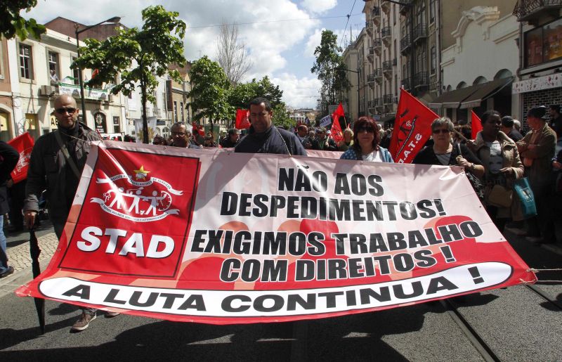 Protesto em Portugal: austeridade piora situação do emprego | Hugo Correia / Reuters