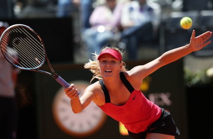 Maria Sharapova não teve uma atuação brilhante, mas superou a norte-americana Christina McHale e está nas oitavas de final em Roma | Tony Gentile/Reuters