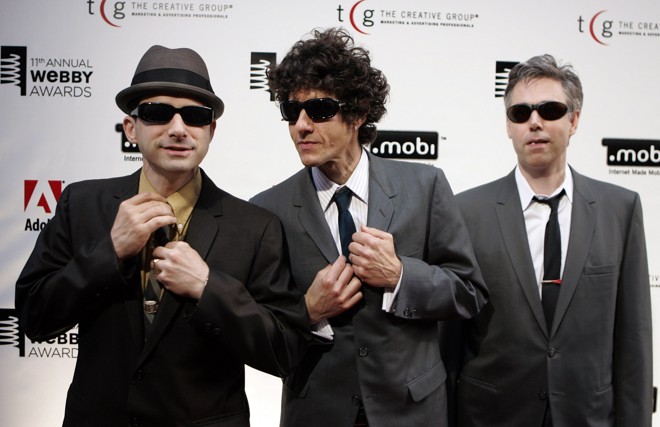 Adrock, Mike D e MCA em junho de 2007, no Webby Awards, em Nova York |