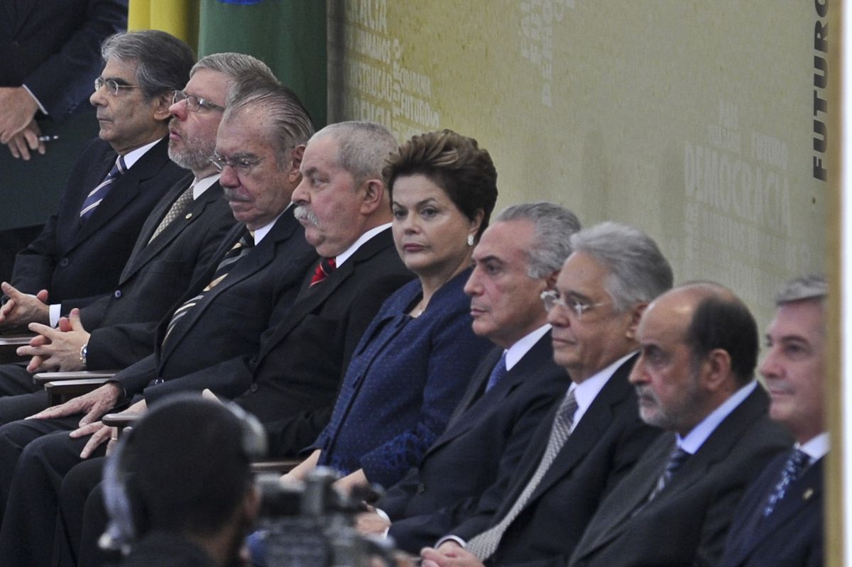 A cerimônia de instalação da Comissão foi acompanhada por Dilma Rousseff e por ex-presidentes da República | Antonio Cruz / ABr