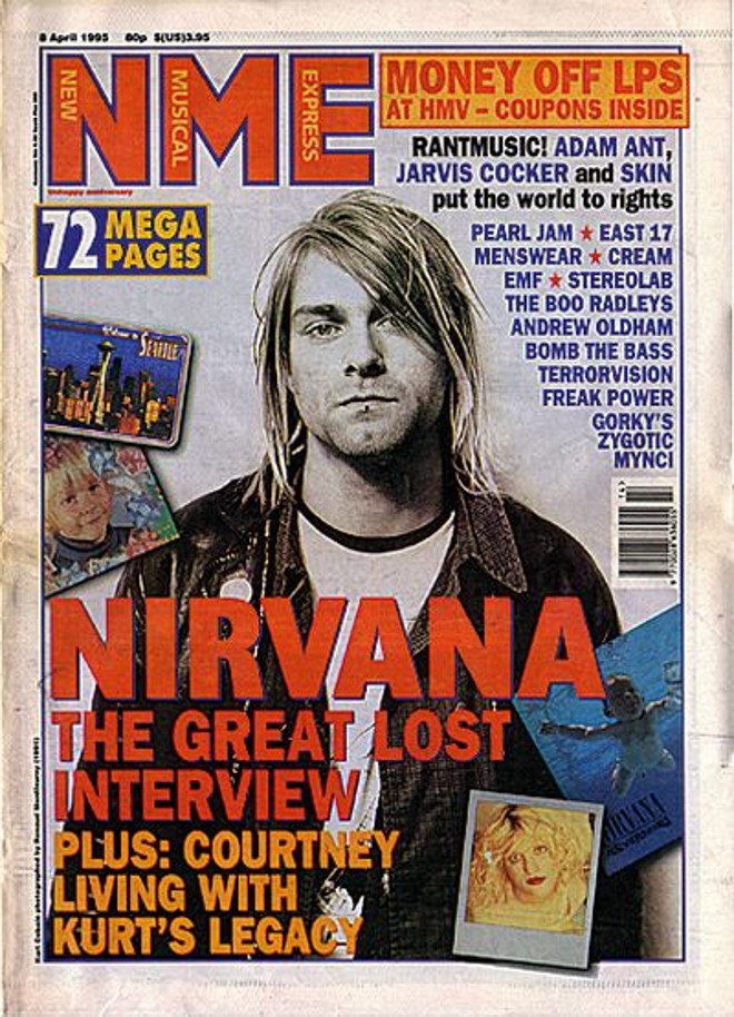 Nirvana na NME de abril de 95 |
