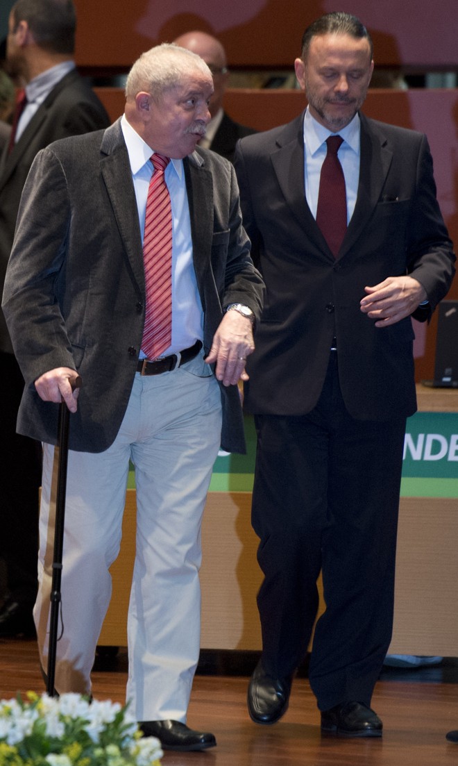 Lula e o presidente do BNDES, Luciano Coutinho |