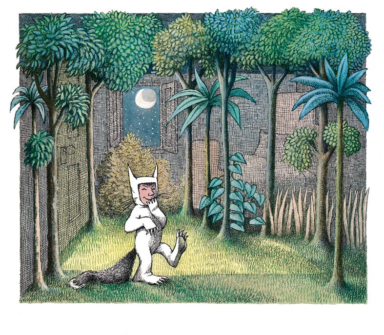 Ilustração de Sendak, parte do livro Onde Vivem os Monstros | Reprodução