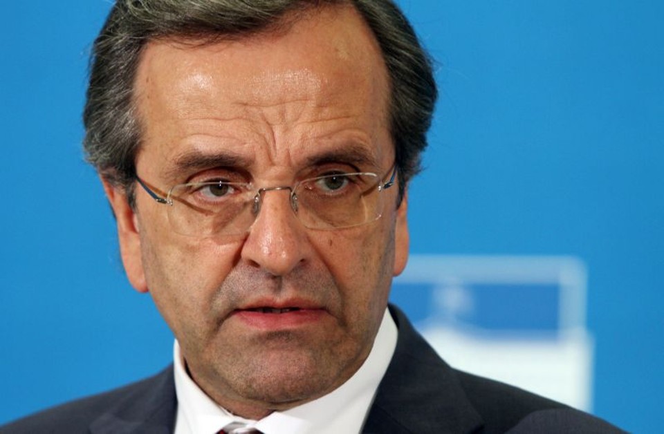 Durante a campanha eleitoral, Samaras pediu por cortes nos impostos, aumentos nos benefícios de desemprego, aumentos de pensões e mais dois anos para cumprir as metas fiscais | AFP PHOTO / Panagiotis Tzamaros
