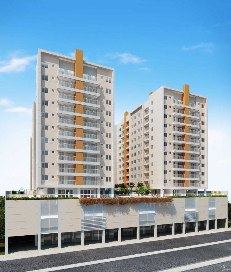 Perspectiva do Viva Vida: 272 apartamen- tos com área entre 50 e 69 metros quadrados | Divulgação