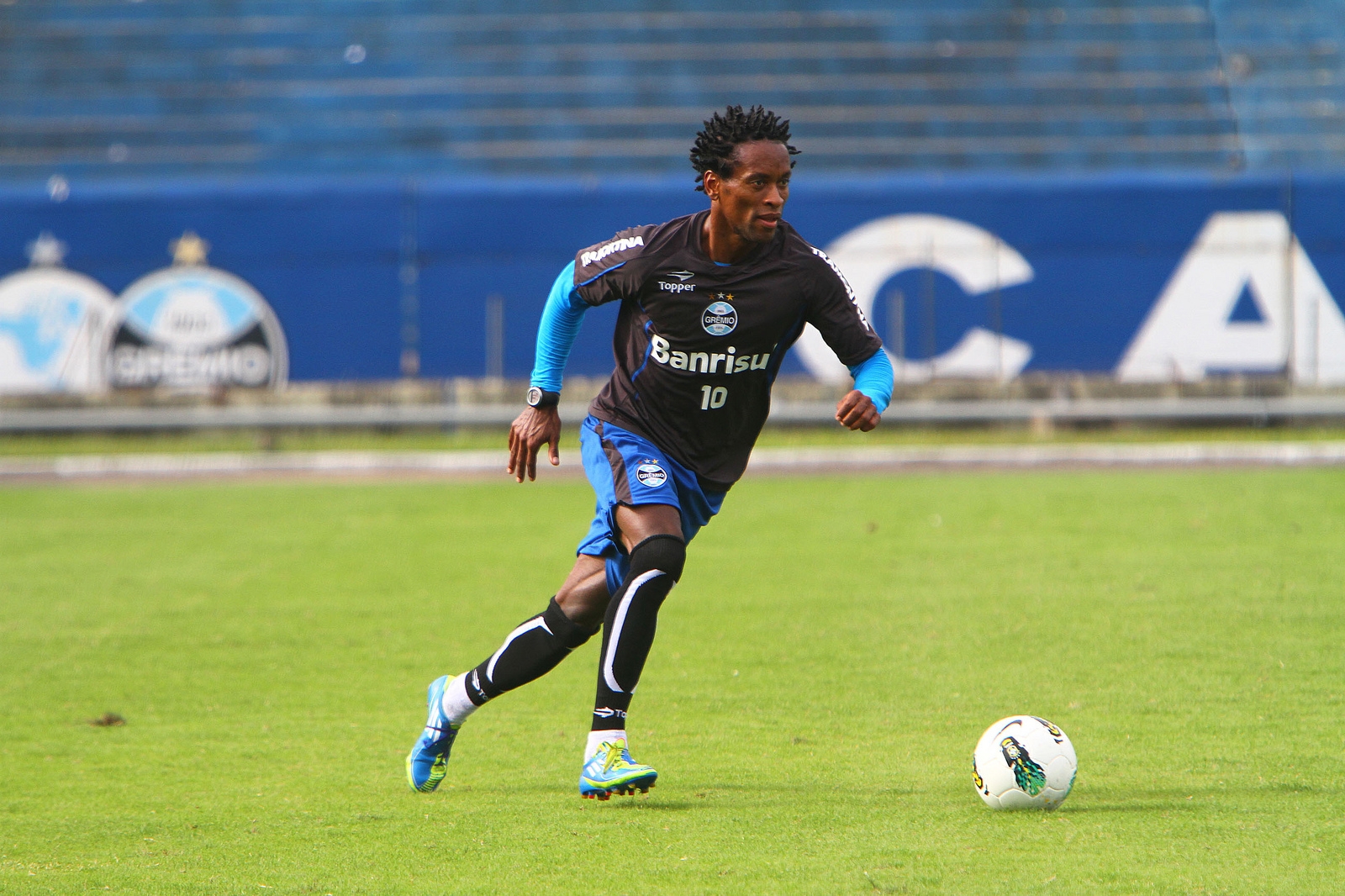 Zé Roberto fez seu primeiro treino no Grêmio | Lucas Uebel/ Divulgação Grêmio
