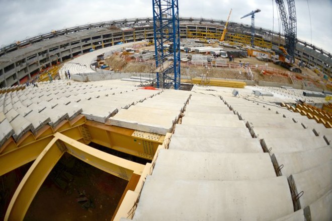 Obra de reforma do estádio do Maracanã, que esteve sob responsabilidade da Delta | Christophe Simon / AFP