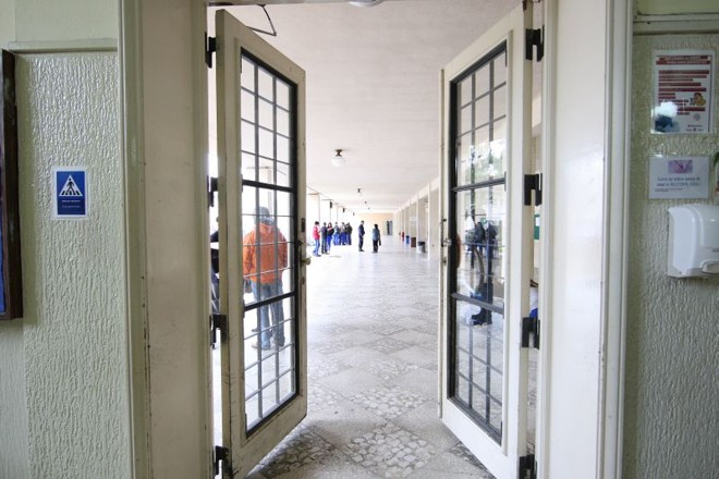 Corredores do Colégio Estadual do Paraná: arquitetura getulista | 