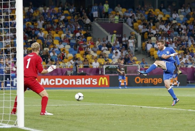 O italiano De Rossi perde chance cara a cara com Hart | 