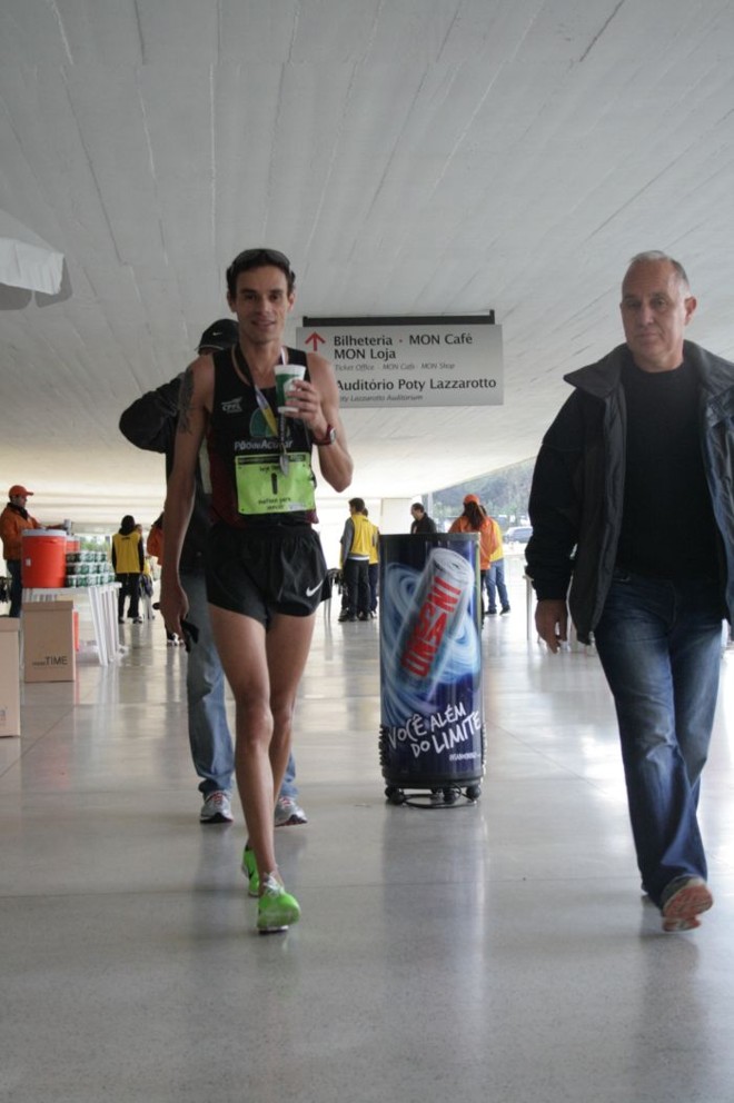 Franck Caldeira, uma das esperanças olímpicas brasileiras, terminou em segundo lugar a prova |