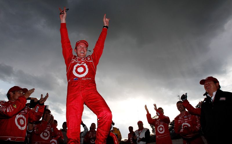 Scott Dixon comemora vitória na etapa de Detroit da Fórmula Indy | AFP