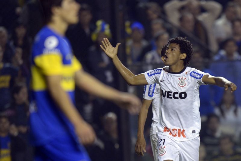 Romarinho salvou o Corinthians em La Bombonera | AFP