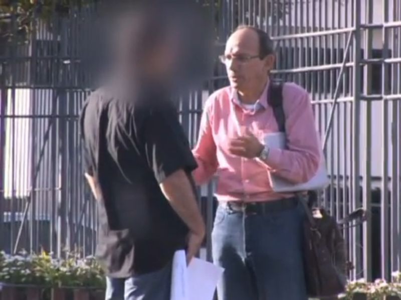 Representante da empresa RCV de Curitiba: troca de cartões-resposta para suposta fraude no resultado de provas | Reprodução/tevê